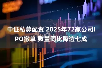 中证私募配资 2025年72家公司IPO撤单 数量同比降逾七成